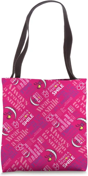 Disney 100 Logo Cheshire Cat Always a Reason to Smile D100 Tote Bag