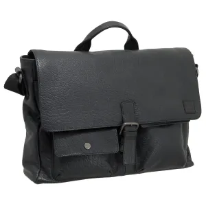 DMB 7 - The Taber Flap Over Leather Messenger Bag