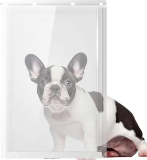 Dog Door Replacement Flaps 10 1/2"x15", Extra Large Doggie Door Replacement Flaps- Transparent Mode,Pet Door Replacement Flap Flexible and Durable