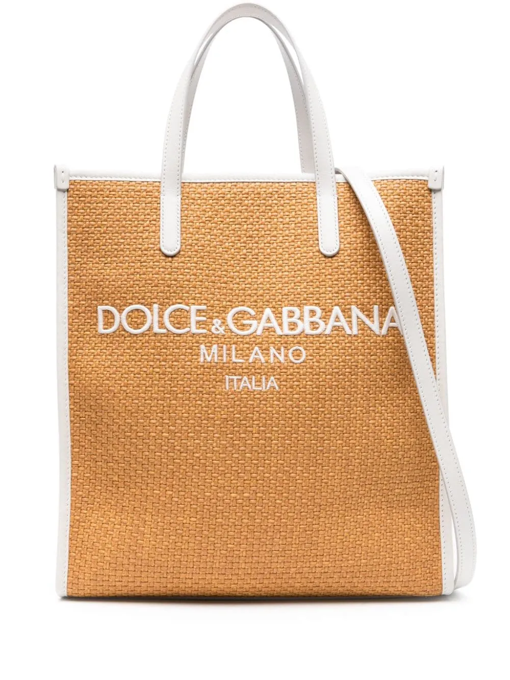 Dolce & Gabbana Rafia Small Tote Bag