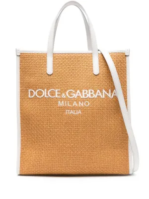 Dolce & Gabbana Rafia Small Tote Bag