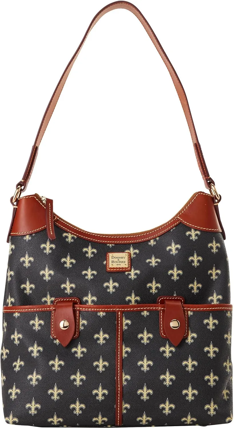 Dooney & Bourke Handbag, Nfl Saints Zip Hobo Shoulder Bag