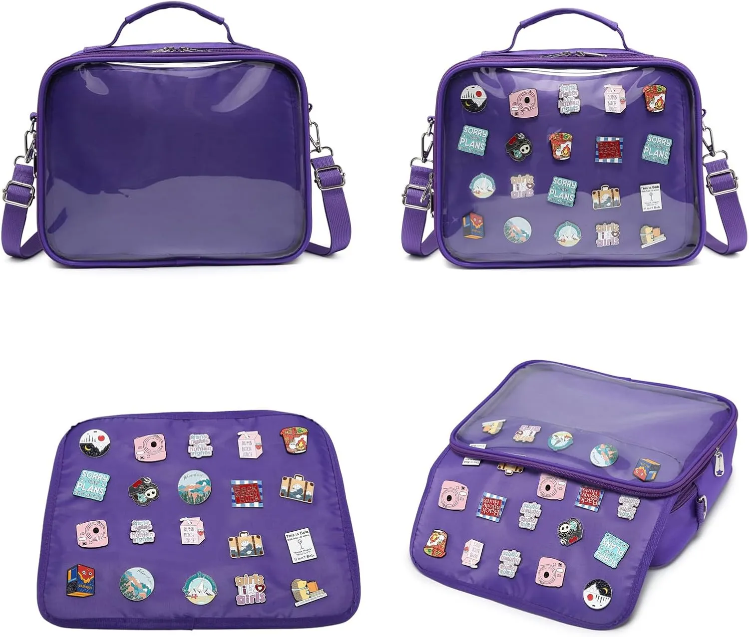Dopamine Color Ita Bag Backpack Satchel Oxford Crossbody Messenger Shoulder Bag
