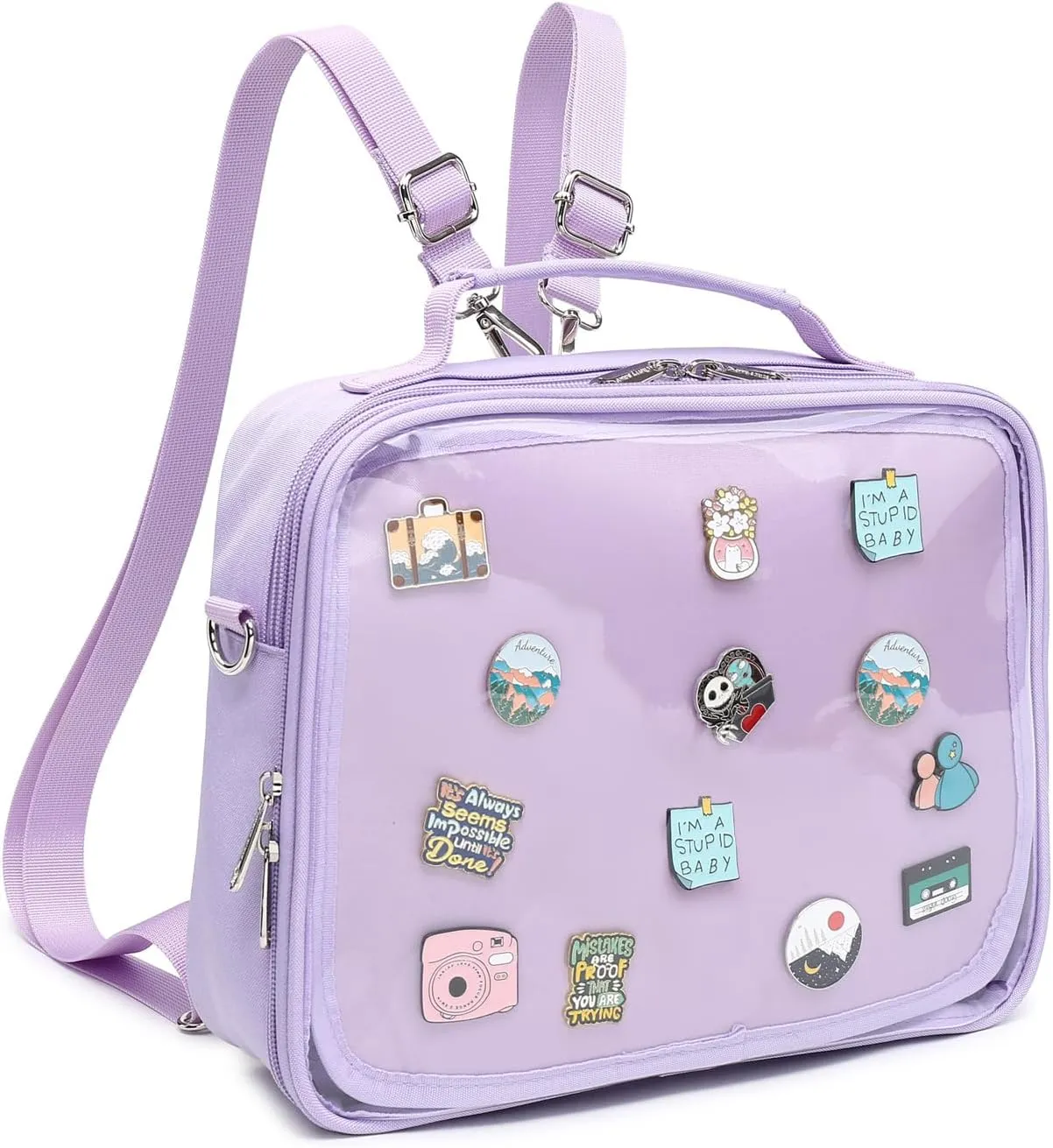 Dopamine Color Ita Bag Backpack Satchel Oxford Crossbody Messenger Shoulder Bag
