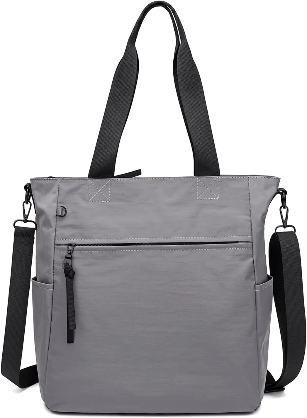 DOURR Light Nylon Shoulder Messenger Bag Casual Handbag Tote with Laptop Sleeve for College Work Travel