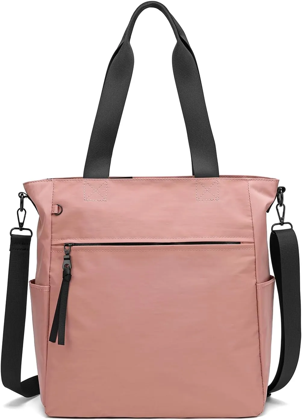 DOURR Light Nylon Shoulder Messenger Bag Casual Handbag Tote with Laptop Sleeve for College Work Travel