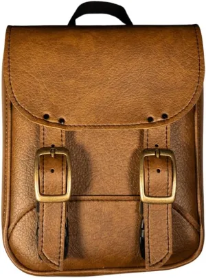 Dowco Willie & Max Brass Monkey Sissy Bar Bag Warm Brown - Handcrafted. Made in The USA. Limited [59591-06]