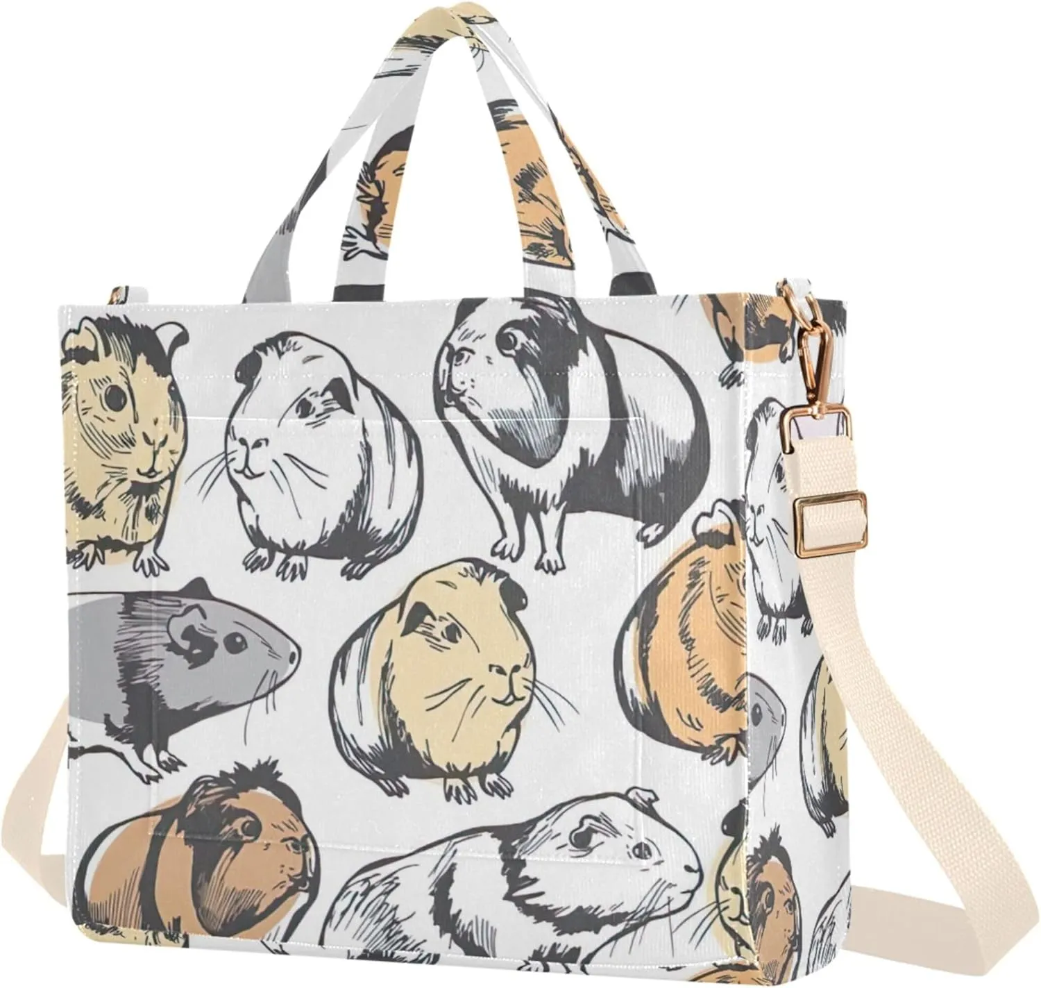 Duck Print Blue Shoulder Purse Women Tote Gym Handbag Gifts Tote Bag Large Purse Satchels