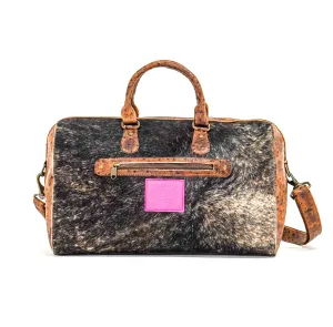 Duffel - Brindle w/ Saddle Ostrich