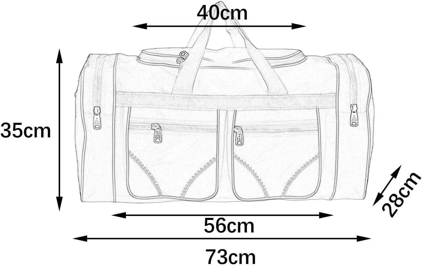 Duffel Tote Bag for Outdoor Exploration, Dark Blue