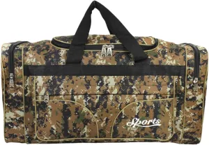 Duffel Tote Bag for Outdoor Exploration, Yellow Pattern