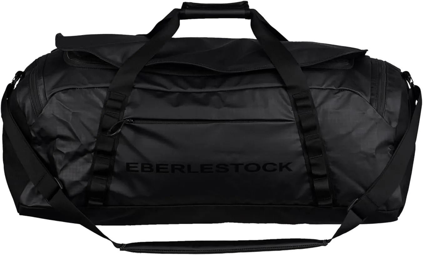 Eberlestock Hyllus Duffel Bag for Men - Durable, Water-Resistant, Small Men's Duffle Bag with Zipper Pockets, Ideal for Travel & Gym, Tactical Gear Bag, Hunting, Fishing, Camping - Black, 65L