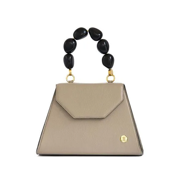Emilia - Taupe Top Handle Bag