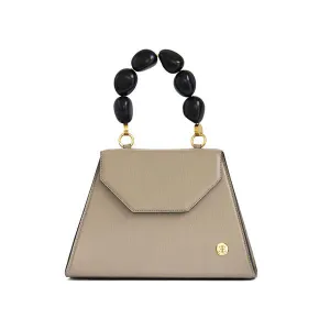 Emilia - Taupe Top Handle Bag
