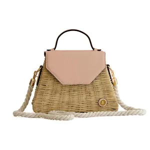 Emma Basket - Rose Top Handle Bag