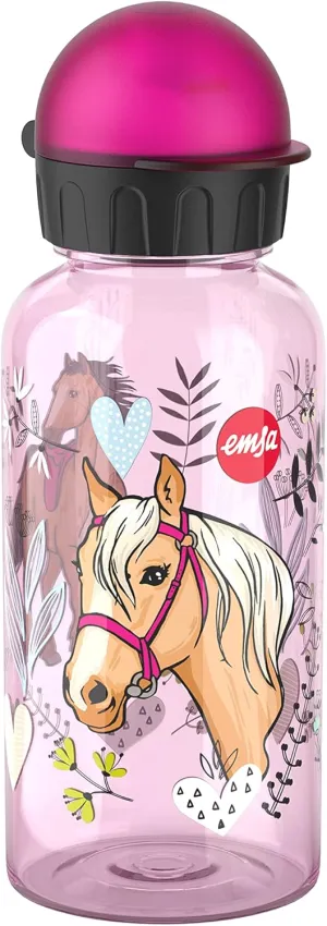 Emsa Bottle Kids Tritan-Horse 0,4 L, Nylon, Multicoloured, 28 x 28 x 18 cm