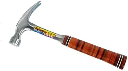 Estwing E12S Rip Hammer, Leather Grip Hammer, Smooth Face, 12-Ounce, 11-Inch