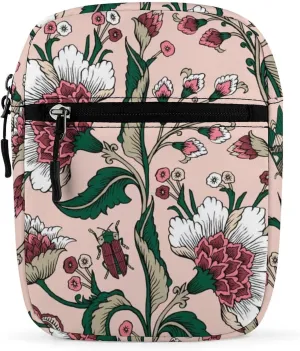 Ethnic Flowers Small Crossbody Bag Floral Paisley Prints Sling Bag Shoulder Handbag For Women Men Mini Messenger Bags With Adjustable Straps