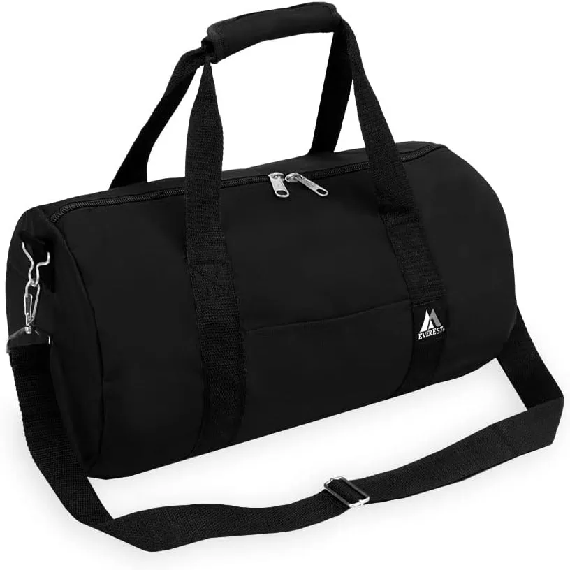 Everest 20-Inch Round Duffel, Black, One Size
