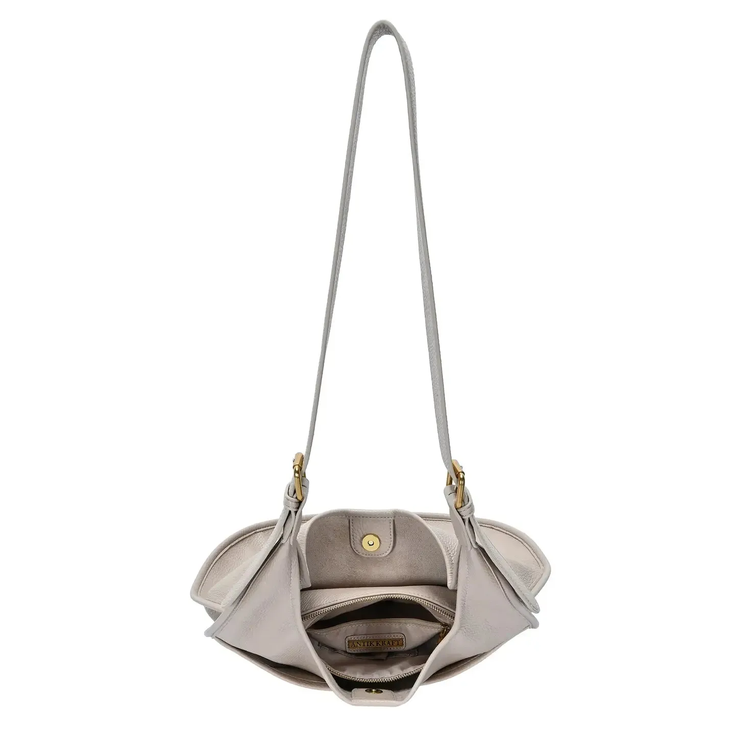 Everly 2 in 1 Slouchy Hobo Bag Beige