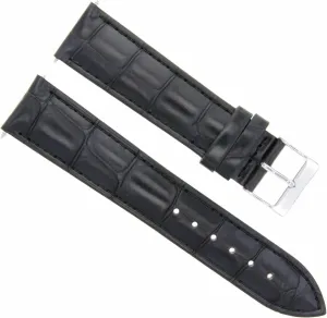 Ewatchparts Leather Watch Band Strap Compatible With IWC Pilot Portuguese Watch 19mm/18mm Black
