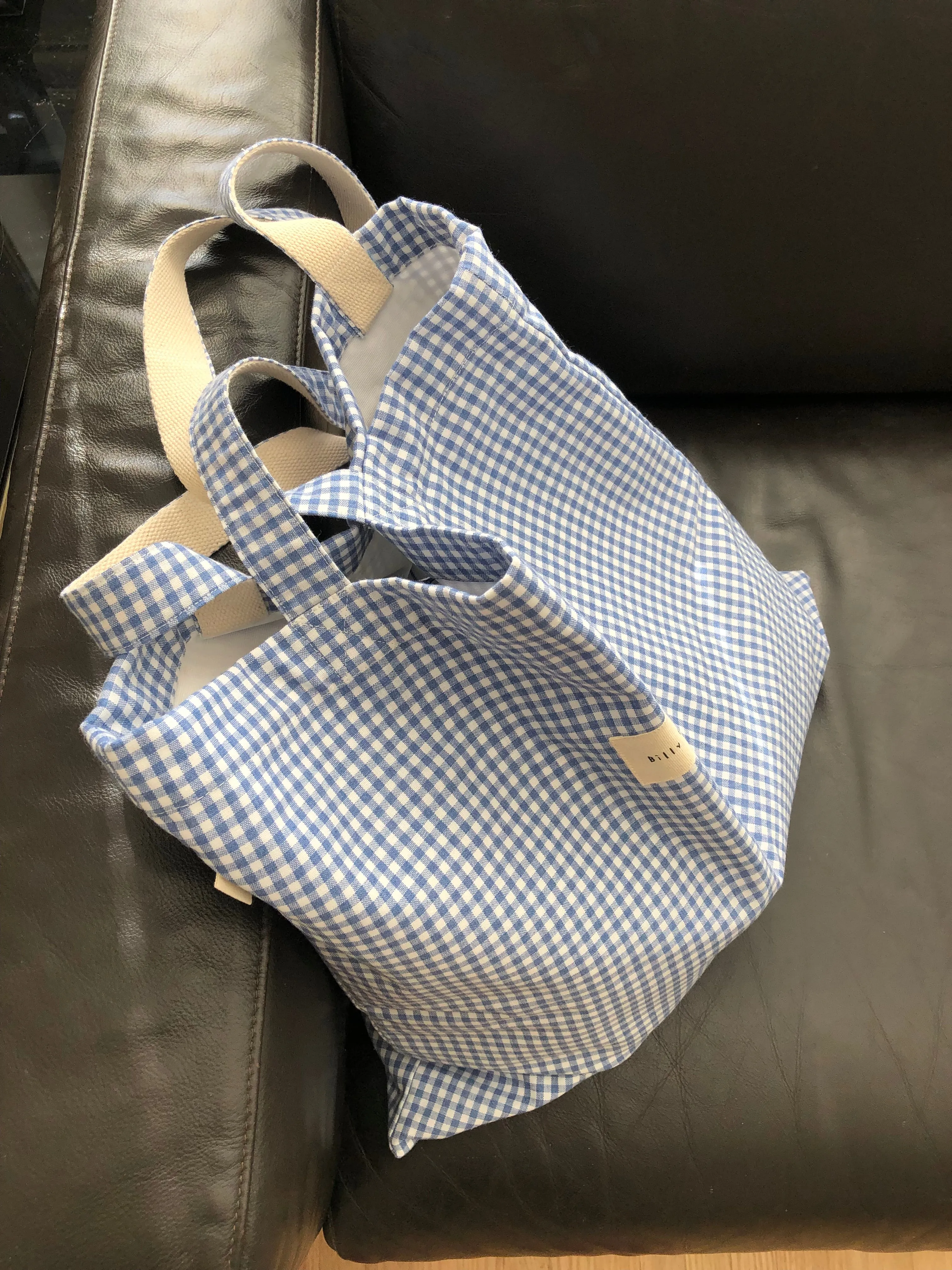 Exclusive choices GINGHAM Sustainable BAG TOTE
