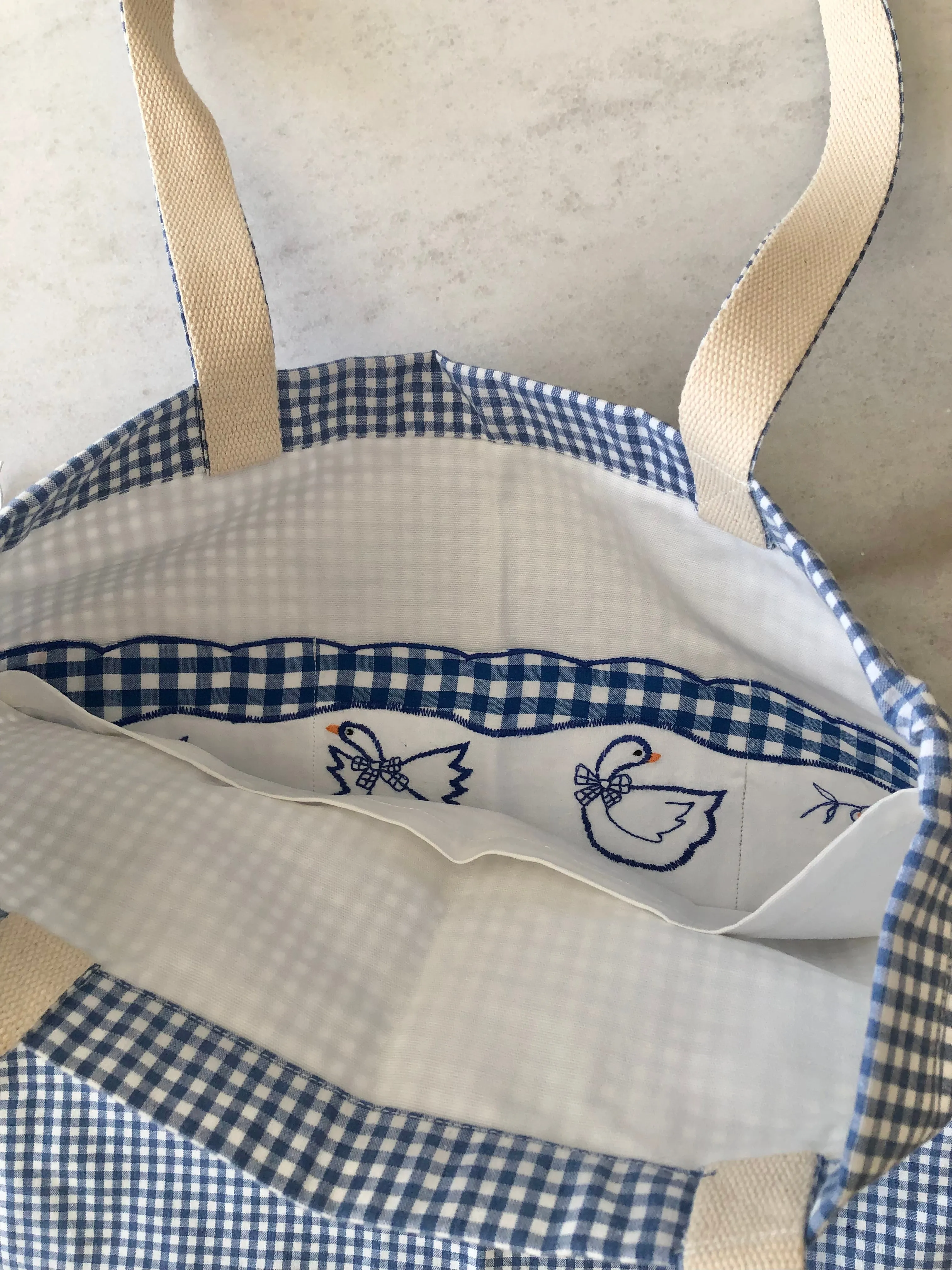 Exclusive choices GINGHAM Sustainable BAG TOTE