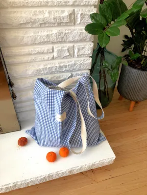 Exclusive choices GINGHAM Sustainable BAG TOTE