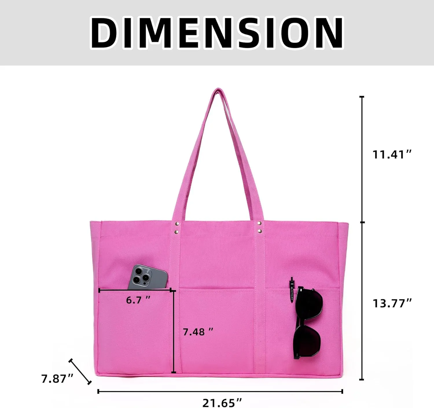 Extra Large Canvas Tote Bag Large Utility Tote Bag Reusable Grocery Bags Heavy Duty for Nursing Travel Shopping