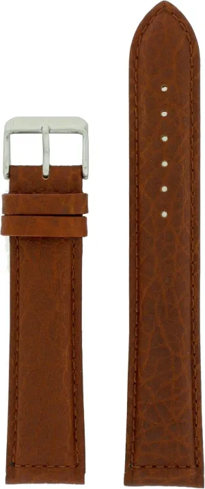Extra Long Watch Band Genuine Leather Calfskin Light Brown 18 millimeters
