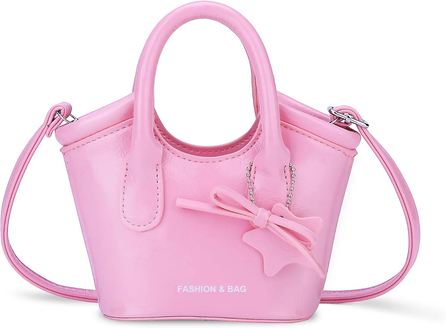 FALETO Women Mini Purses PU Leather Top Handle Crossbody Bag Small Satchel Handbags Cute Tote Bag