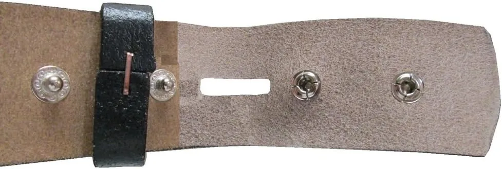 F&L CLASSIC Belt for buckle men Snap on Strap Full Grain One Piece Leather no buckle,1 1/2" Wide, Made in USA