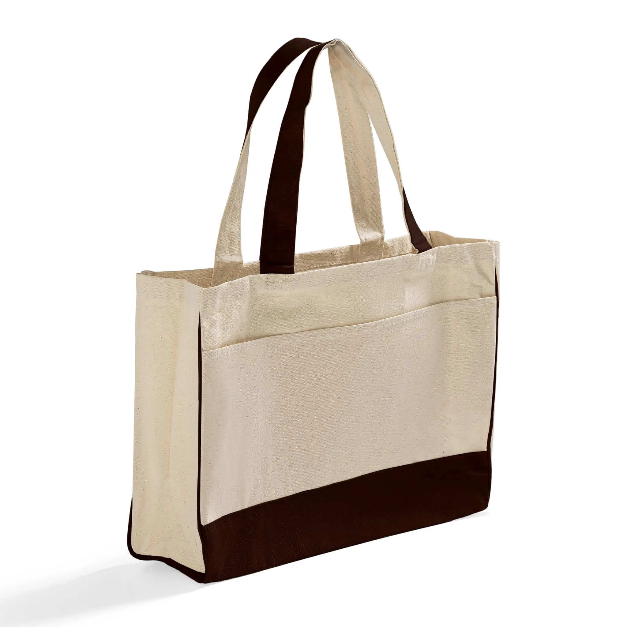 Fancy Tote Bags Canvas with Inside Zipper Pocket