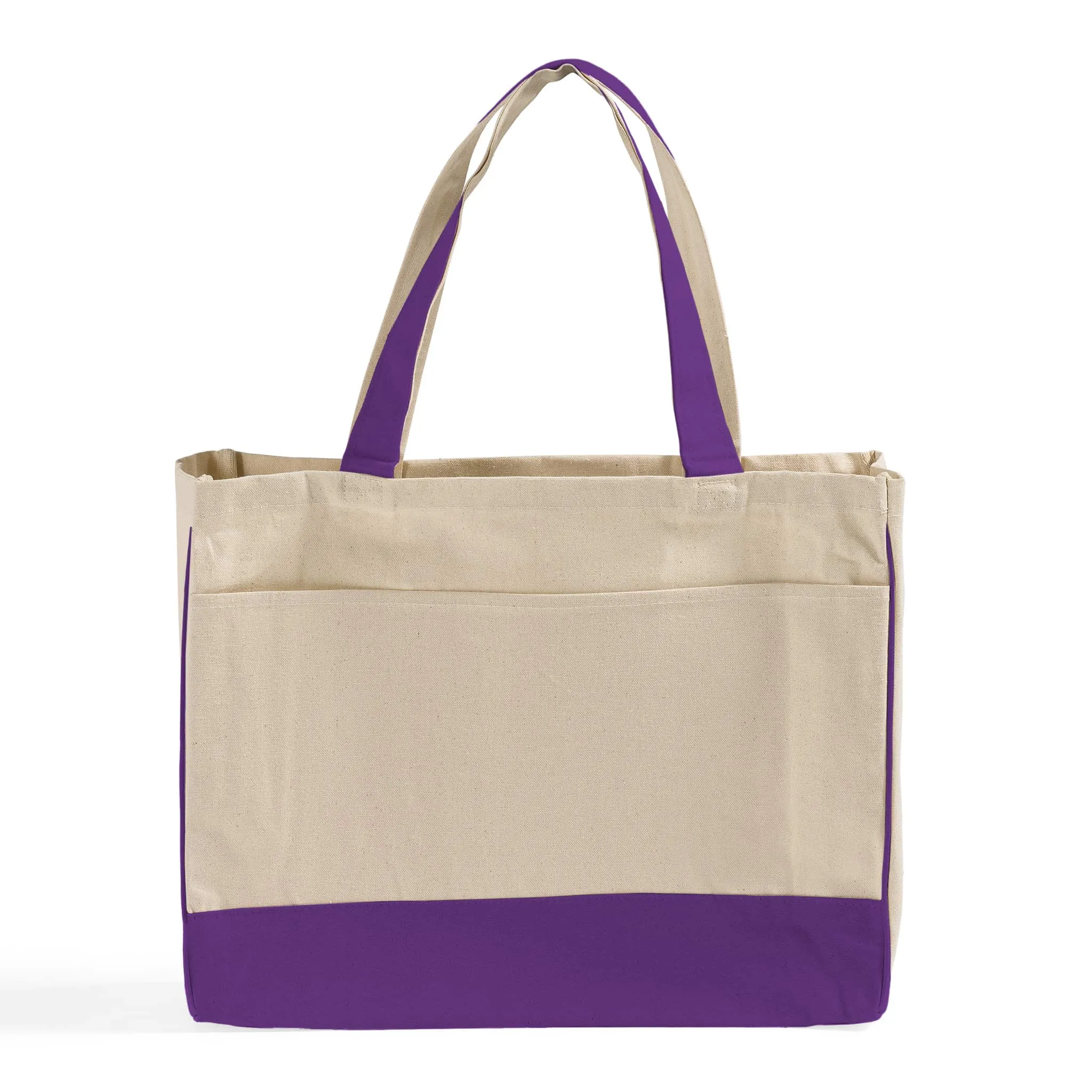 Fancy Tote Bags Canvas with Inside Zipper Pocket