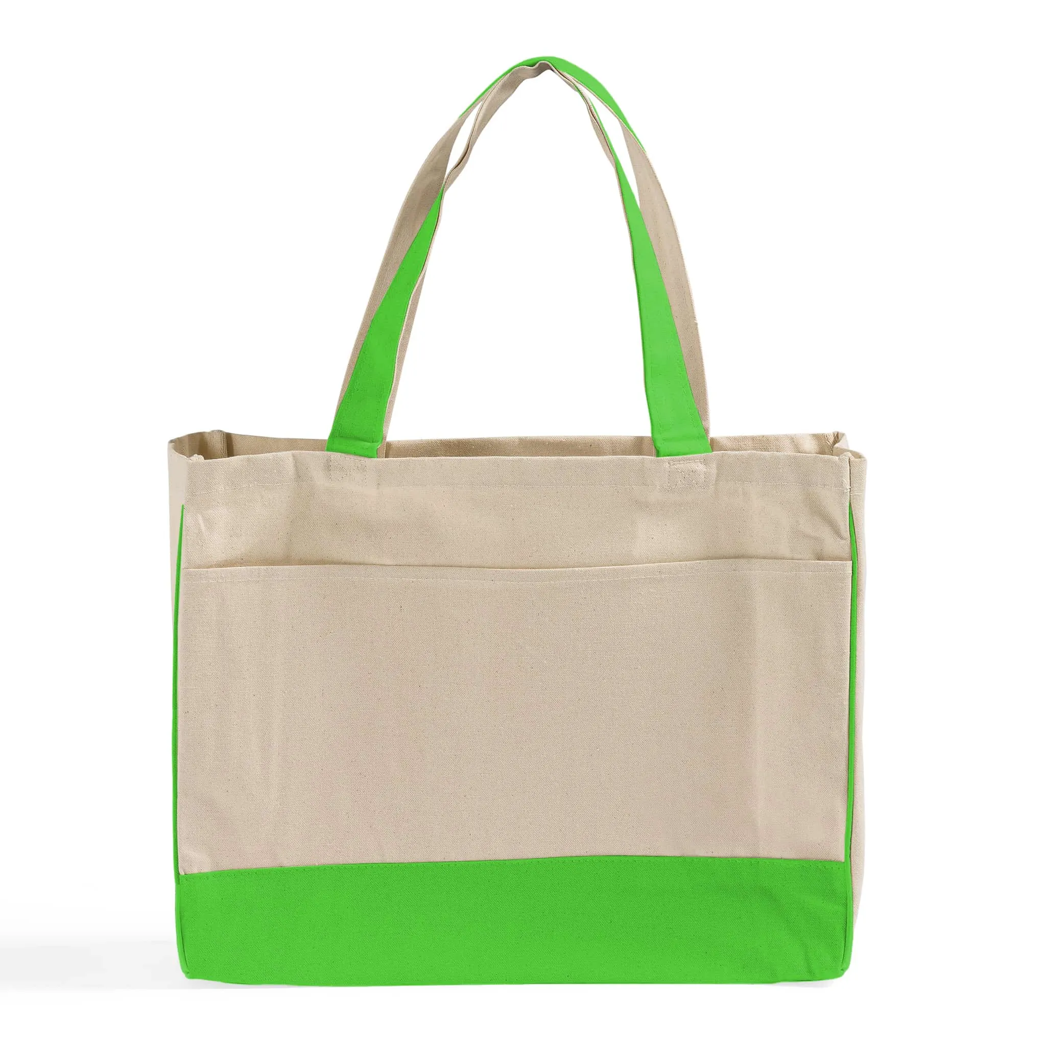 Fancy Tote Bags Canvas with Inside Zipper Pocket