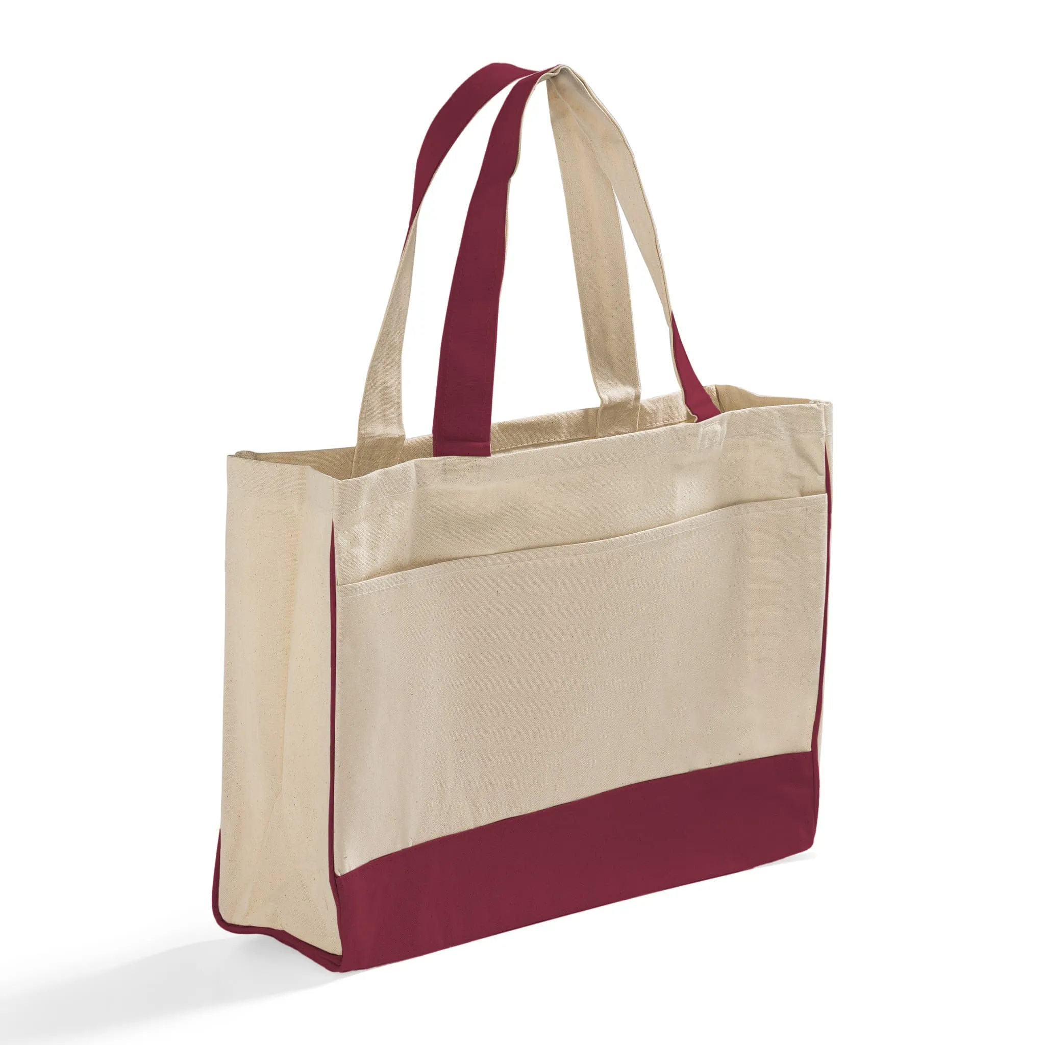 Fancy Tote Bags Canvas with Inside Zipper Pocket