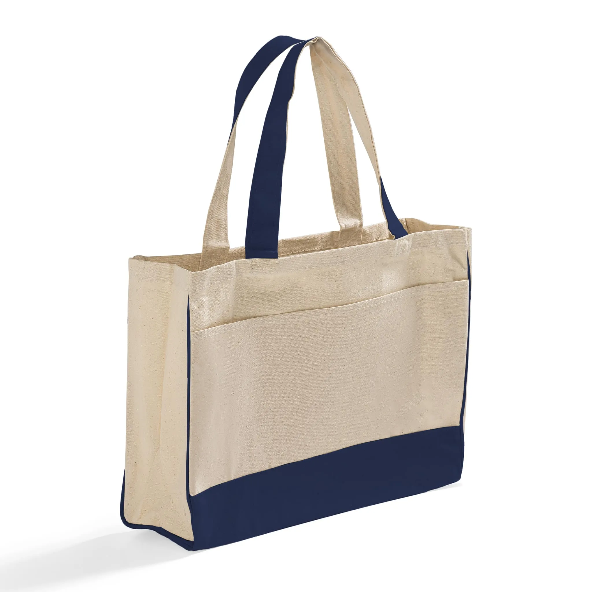 Fancy Tote Bags Canvas with Inside Zipper Pocket