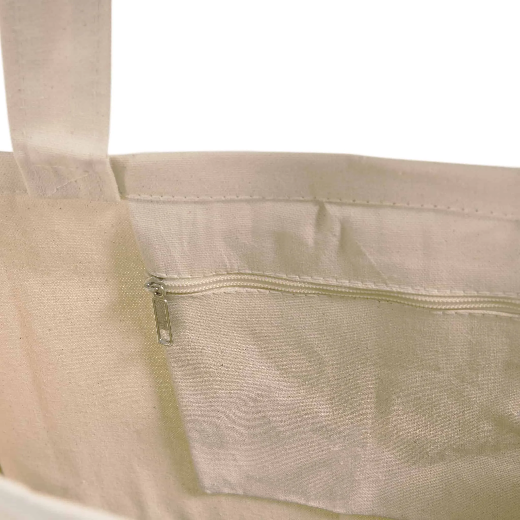 Fancy Tote Bags Canvas with Inside Zipper Pocket
