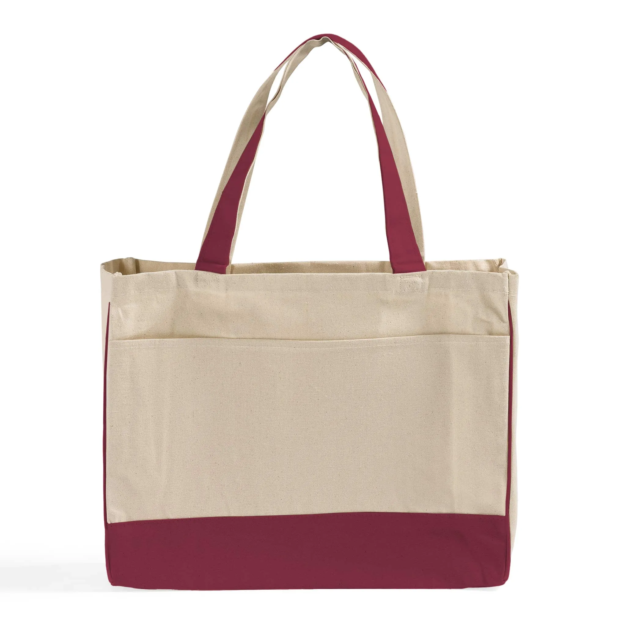 Fancy Tote Bags Canvas with Inside Zipper Pocket
