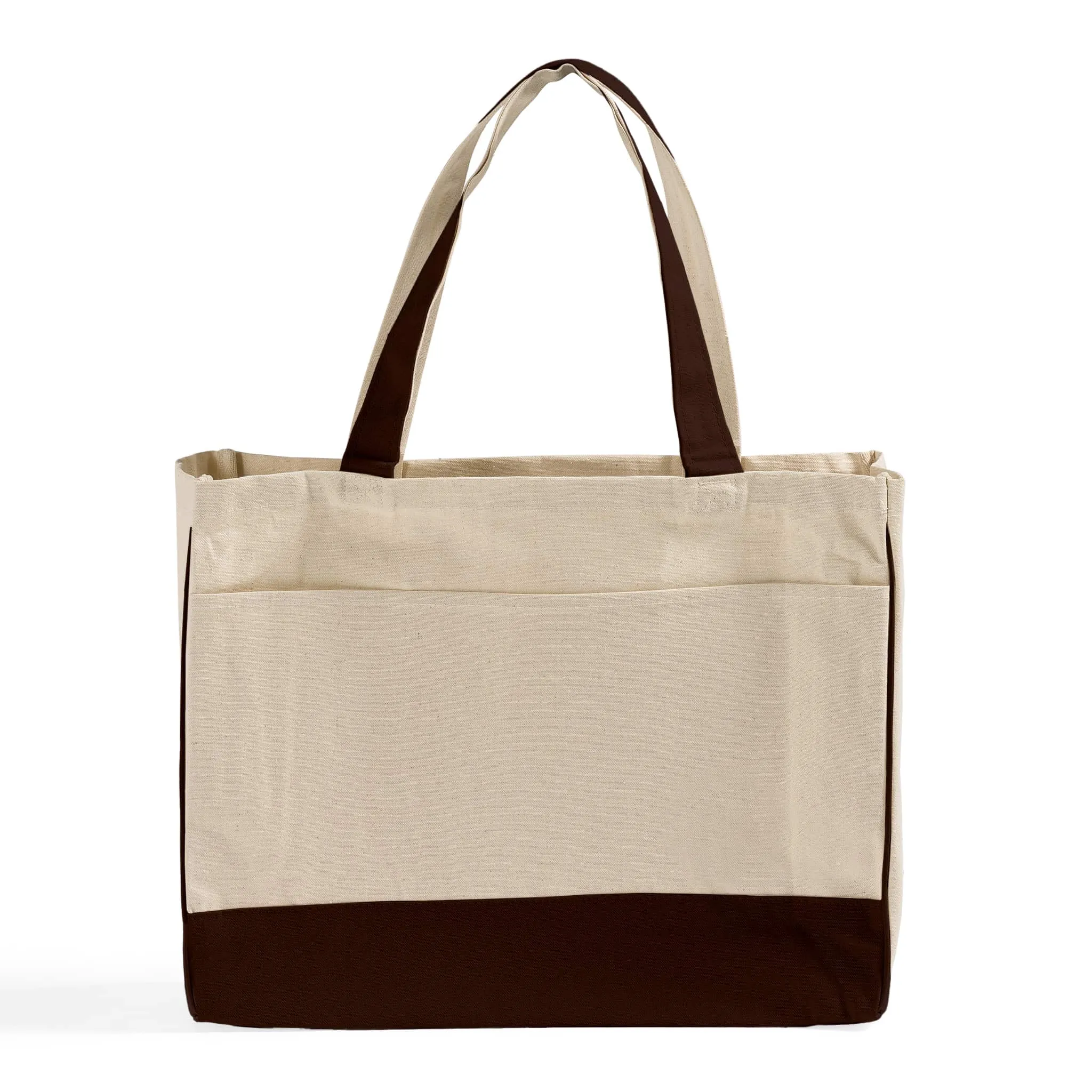 Fancy Tote Bags Canvas with Inside Zipper Pocket