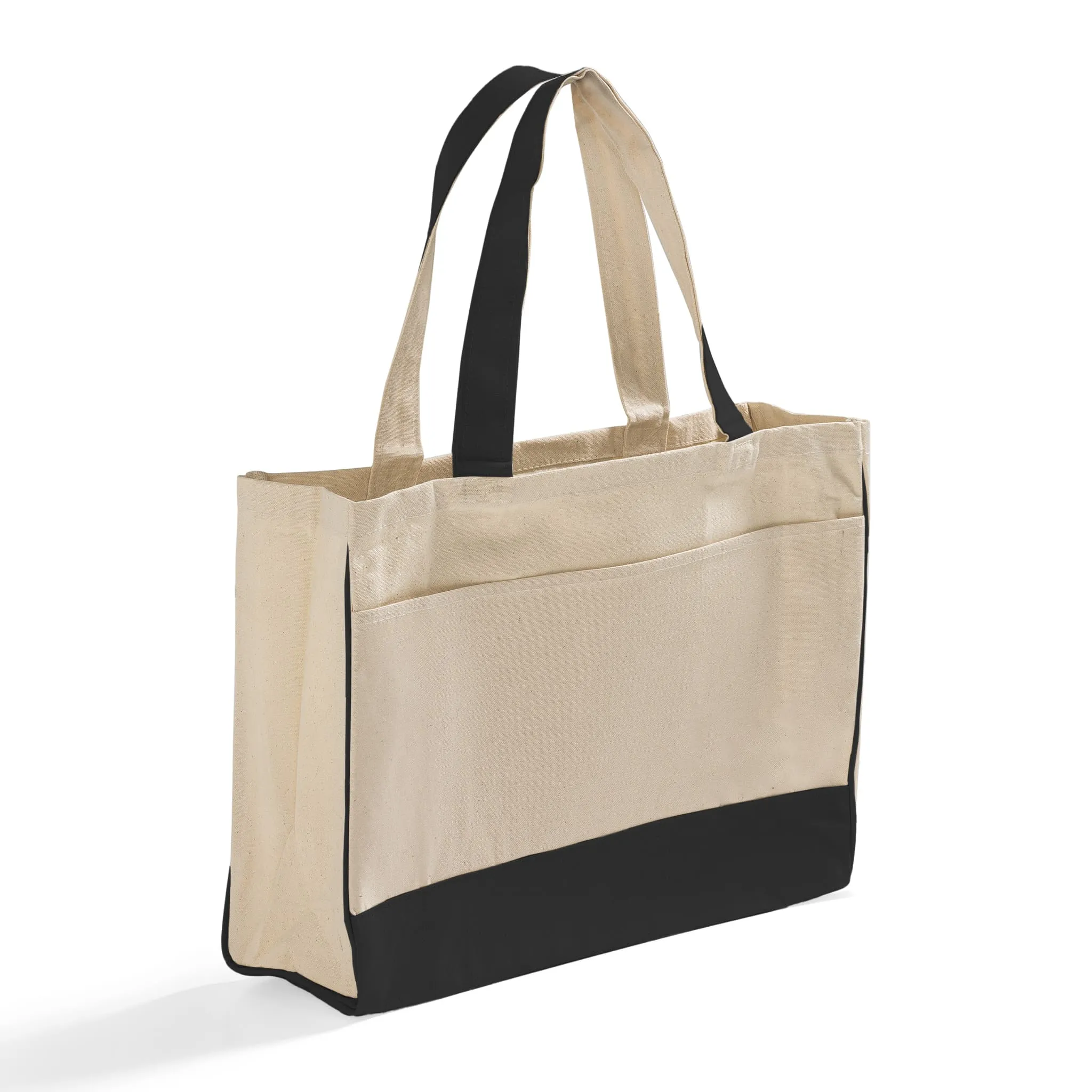 Fancy Tote Bags Canvas with Inside Zipper Pocket