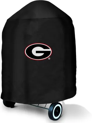 FANMATS 42851 University of Georgia Kettle Style Grill Cover with Primary Team Logo - 25in x 25in x 35in