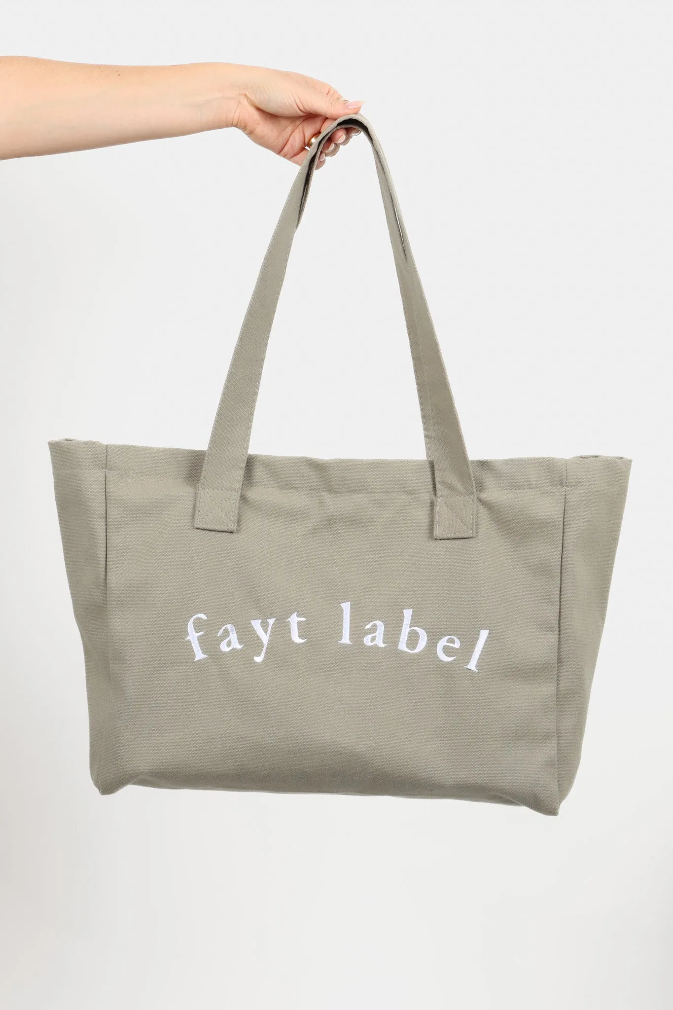 FAYT TOTE BAG KHAKI LARGE
