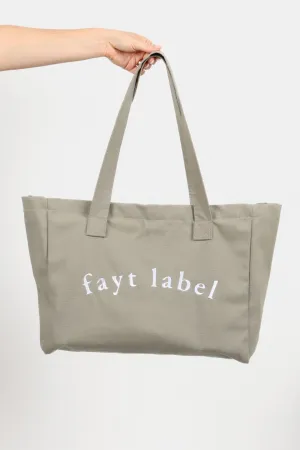 FAYT TOTE BAG KHAKI LARGE