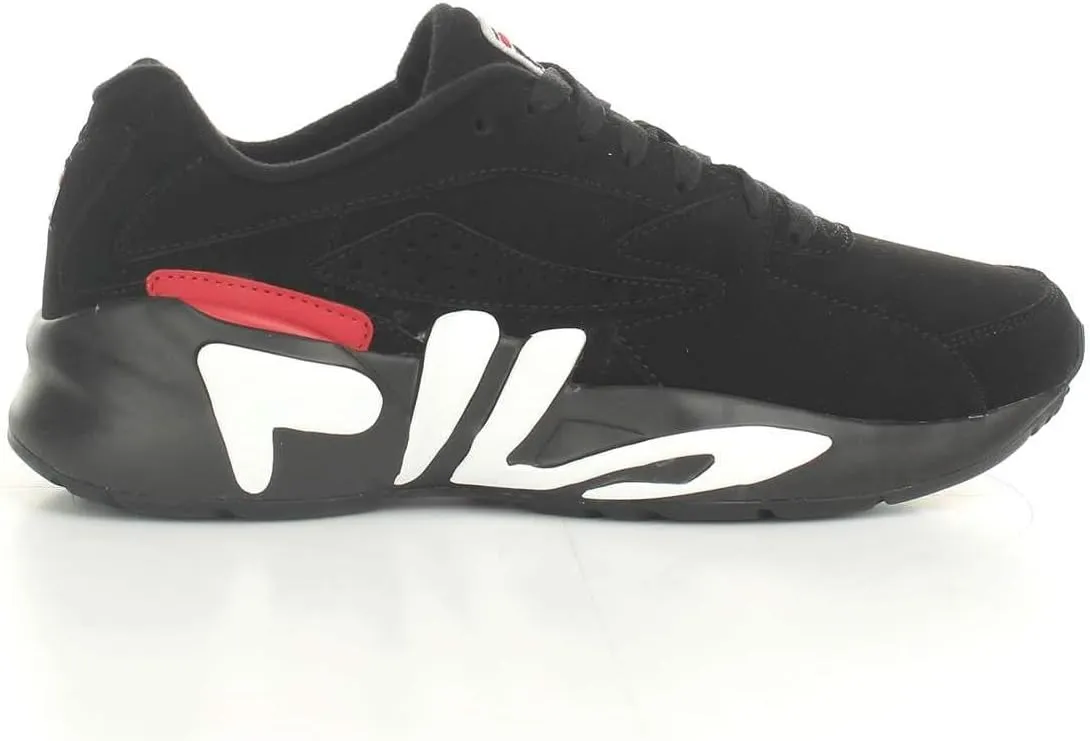 Fila Men's Mindblower Leather Mid-Top Athletic Sneakers Trainers Black Size 12