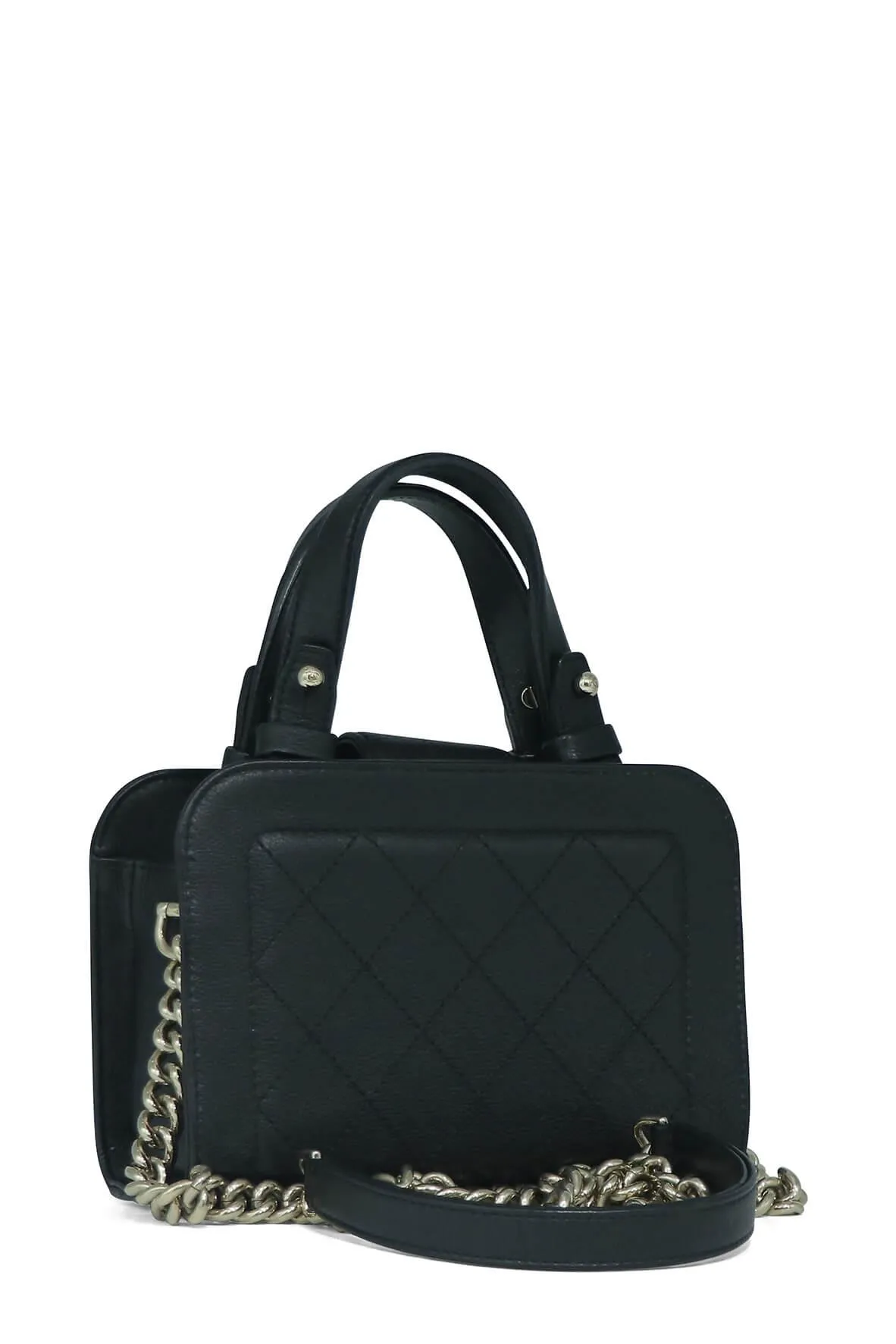 Final hours Effective communication Mini Tote Click Label Black Shopping