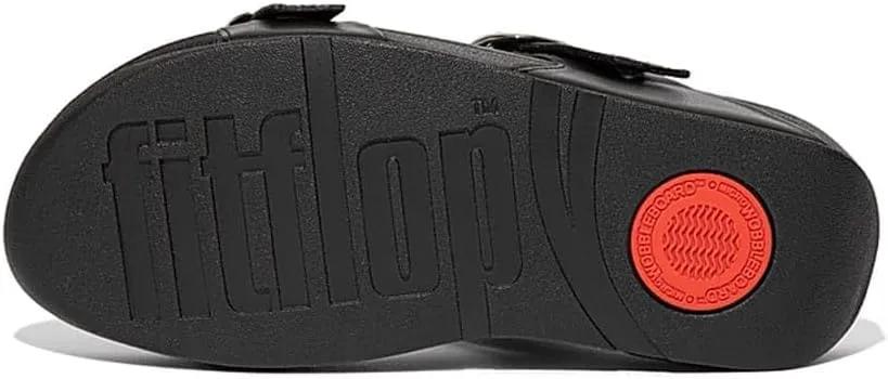 FitFlop Women's Lulu Adjustable Leather Slides Buckle