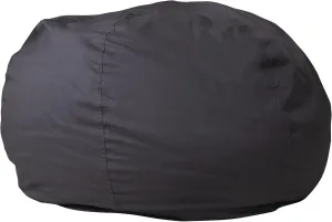Flash Furniture Duncan Oversized Bean Bag Chair for Kids and Adults, Foam-Filled Beanbag Chair with Machine Washable Cover, Gray