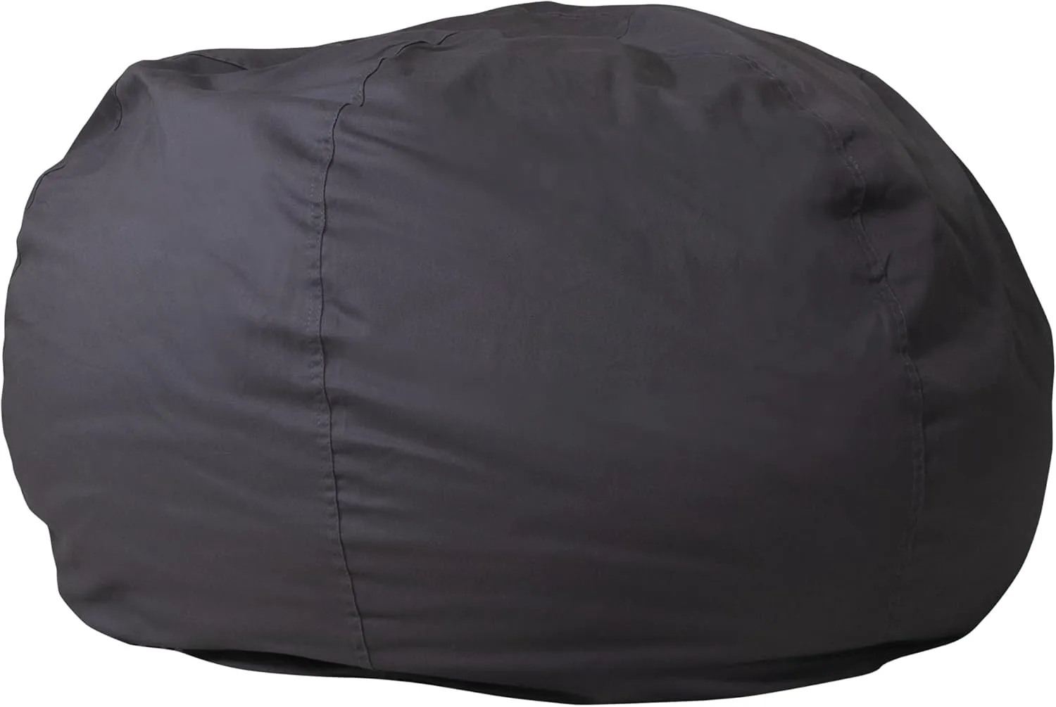 Flash Furniture Duncan Oversized Bean Bag Chair for Kids and Adults, Foam-Filled Beanbag Chair with Machine Washable Cover, Gray