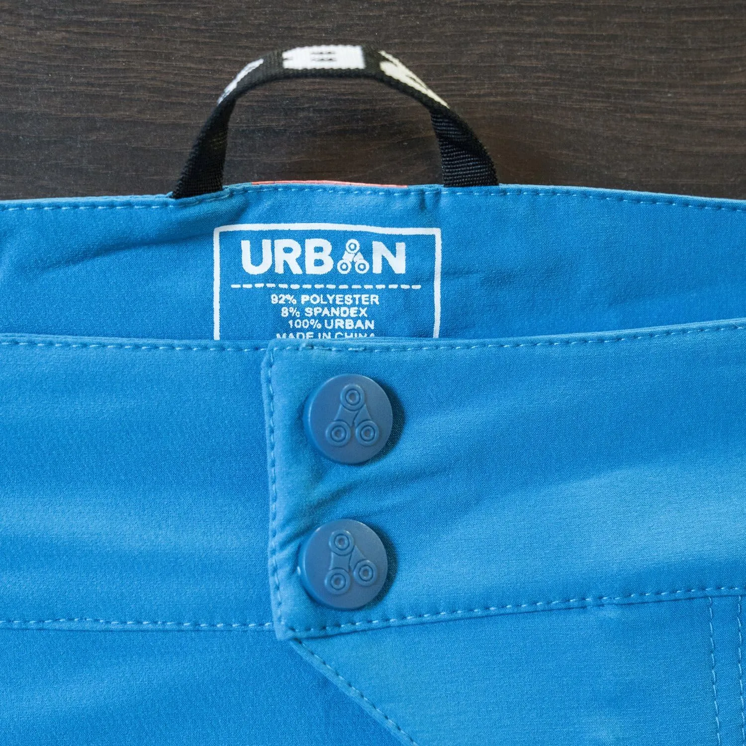 Flex MTB Trail Shorts - Soft Shell Mountain Bike Shorts with Zip Pockets and Vents Blue